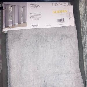 NEW 84 Inches 4 Panels Light Gray at Sheer Curtains